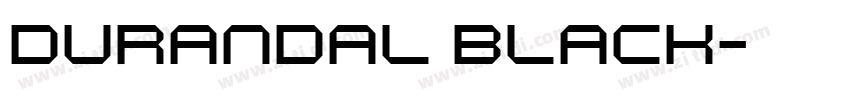 Durandal Black字体转换